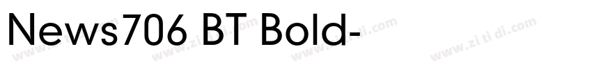 News706 BT Bold字体转换